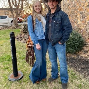 Free People Just Float On Flare Jeans Jericho Blue